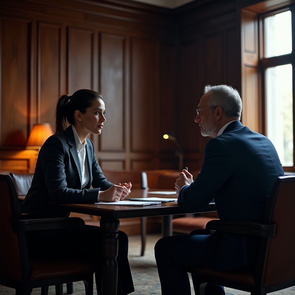 Mentor a mentee při pracovní konzultaci